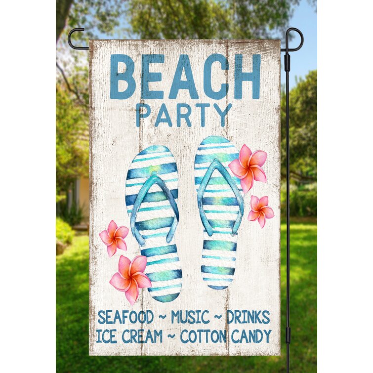 Top quality Double Sided Flags Galore Time Out At The Beach  Garden Flag