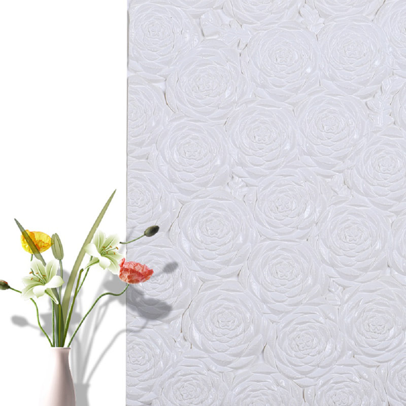House Of Hampton Swiney Foam Rose Flower 28 L X 14 W 3d Embossed