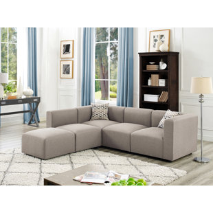 Go to store & view more images Karol Linen-Like Reversible Modular Sectional by Ivy Bronx