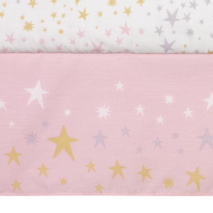 Purple Pink Bedtime Originals Rainbow Unicorn 3 Piece Crib Bedding