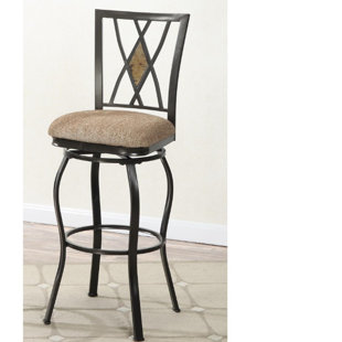 Crothersville 24 Swivel Bar Stool (Set of 2) by Fleur De Lis Living