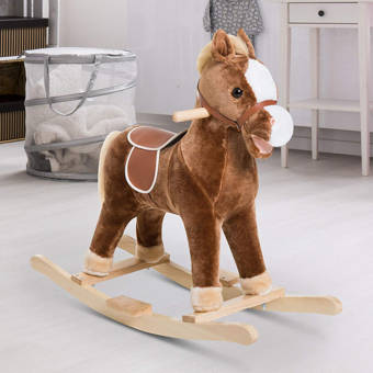 magenta rocking horse