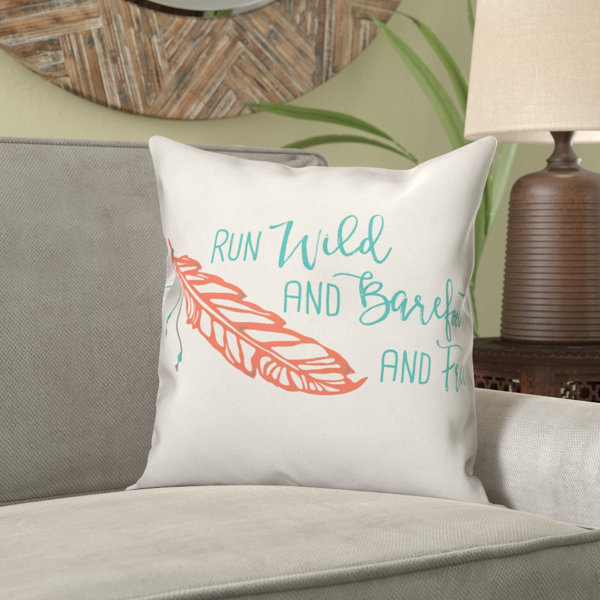 24 x 1.5 x 24 Proudly Made in USA Stupell Home D/écor Wild Barefoot and Free Cursive Typography Stretched Canvas Wall Art