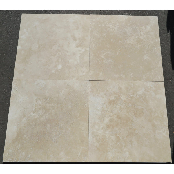 Stone Tile Shoppe Inc Turco Classico Cross Cut Honed 24x24 Travertine Field Tile