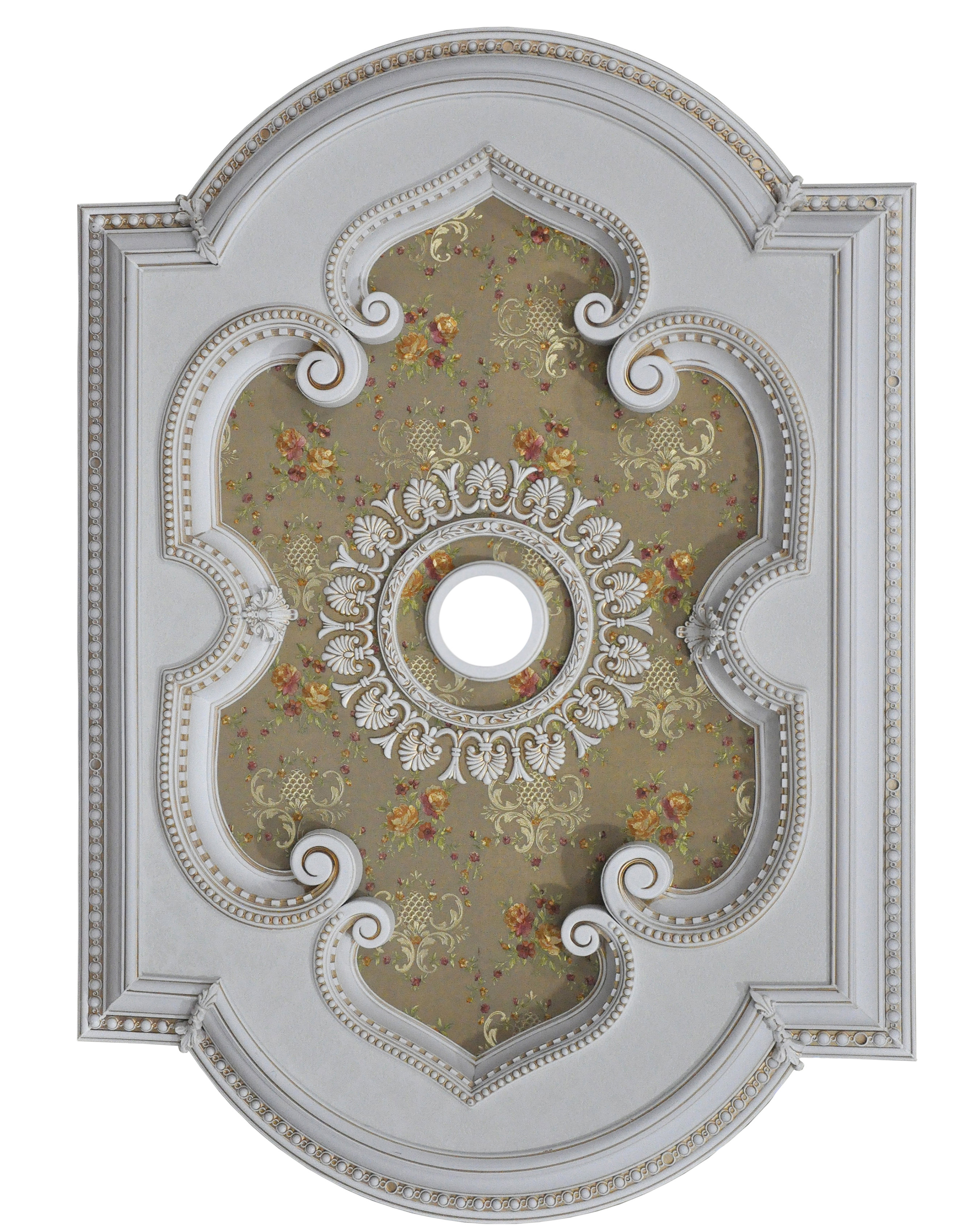 Artistry Lighting Tulip Center Rectangle Oval Ceiling Medallion