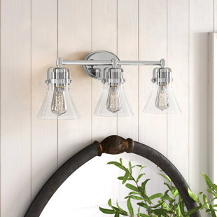 Farmhouse Rustic Clear Glass Shade Vanity Lighting Birch Lane