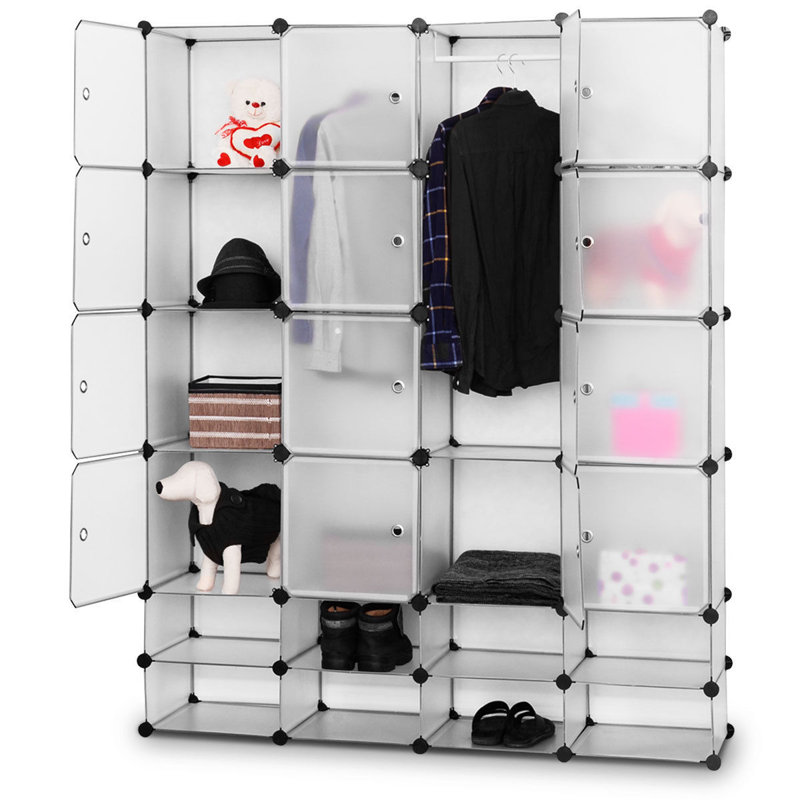Rebrilliant Devyn 57 5 W Diy 16 8 Cube Portable Storage Organizer