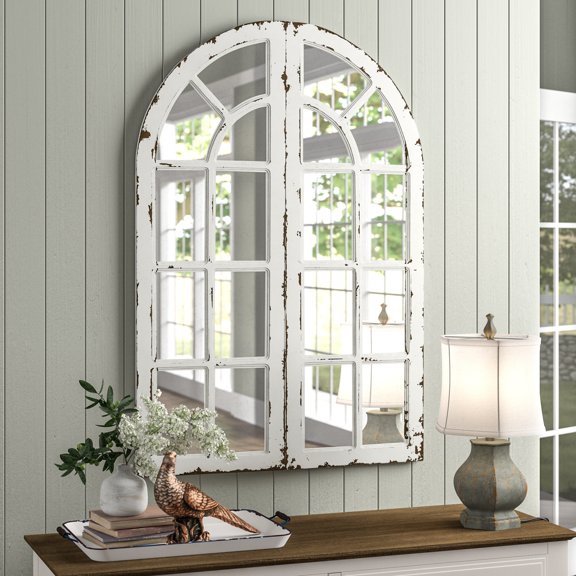 Window Panels Cottage Mirror Set 