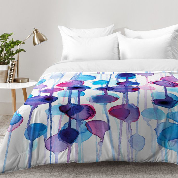 watercolor bedding