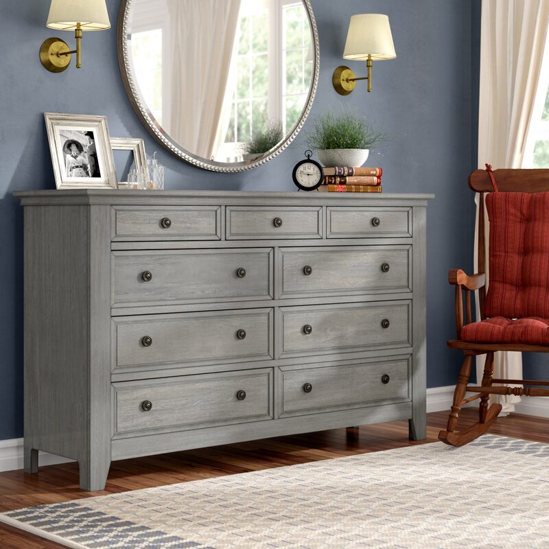 Three Posts Woodside 9 Drawer Dresser Reviews Wayfair