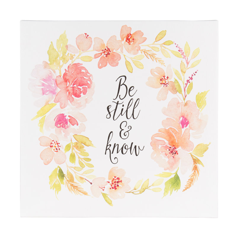 Dsov Sylvie Be Still And Know Watercolor Painting Print On