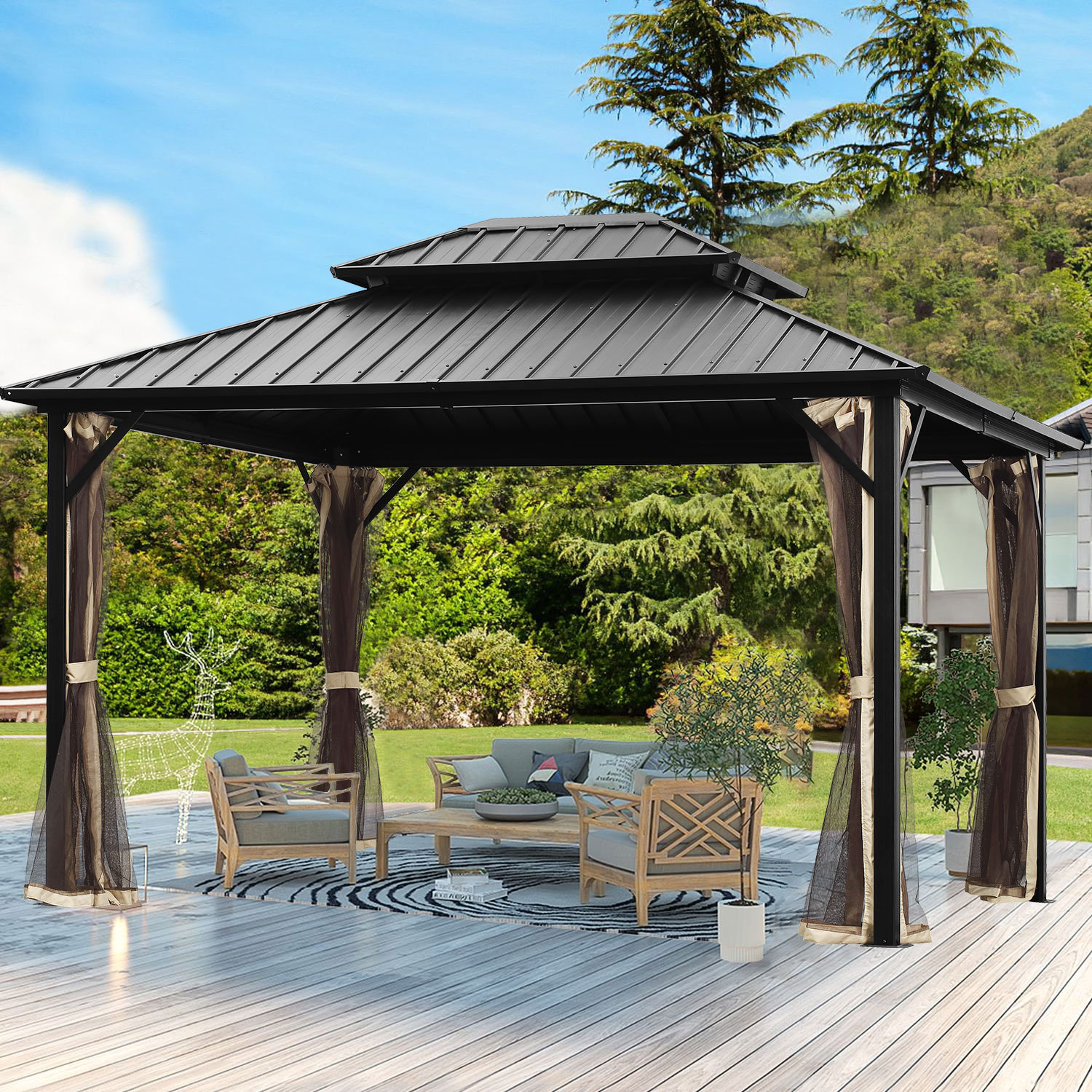 Galvanized Steel Roof Canopy Aluminum 
