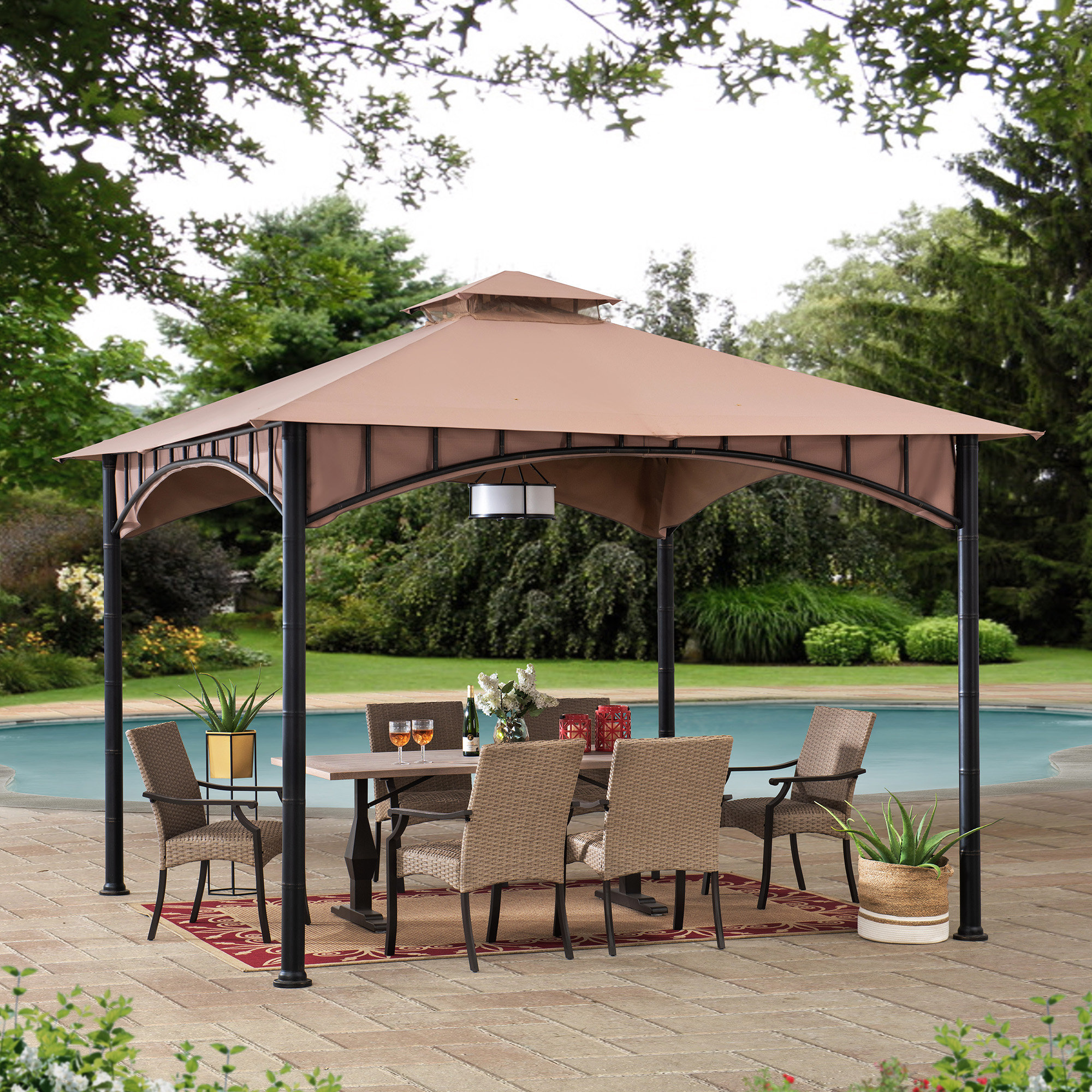 Sunjoy 3.5m x 3.5m Steel Patio Gazebo 
