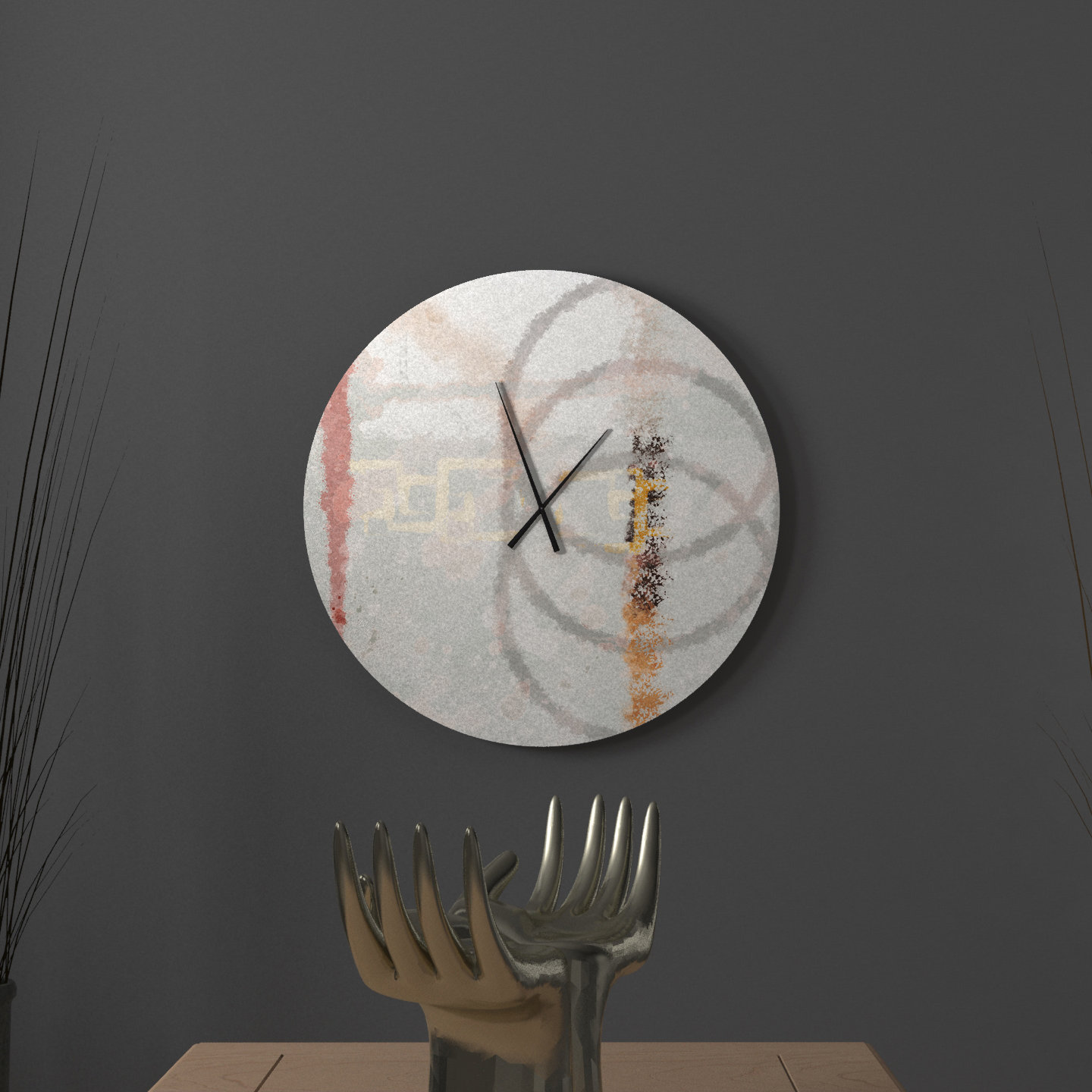 Ebern Designs Consentaneous Stirring Abstract Wall Clock Wayfair