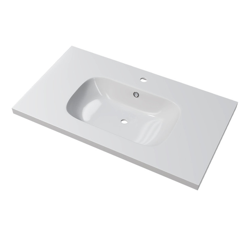 Latitude Run 40 Modern Bathroom Vanity Cabinet Set Dalhart W40 X H35 X 18 In Rhd Weathered Oak Black Handles And Legs Vanity Cabinet Ceramic Top Sink Wayfair Ca