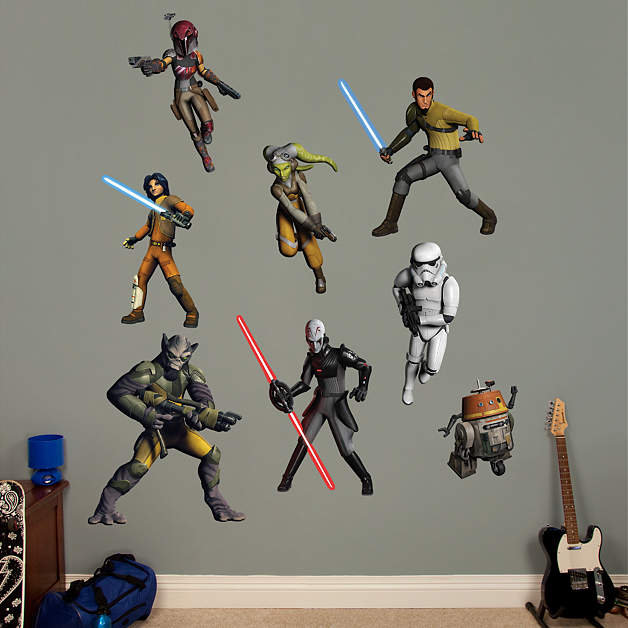 Star Wars Space Fleet Battle Wall Sticker Mural Decal Removable Paper Print Gift