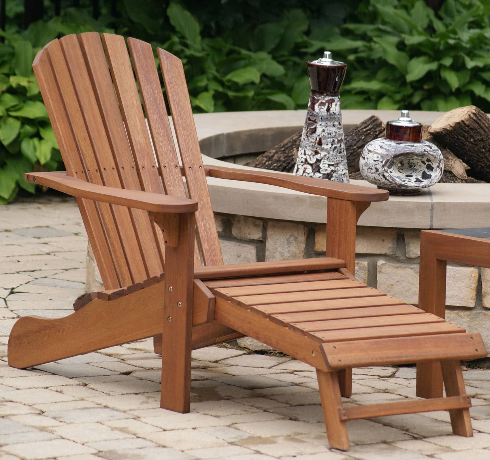 wood adirondack ottoman