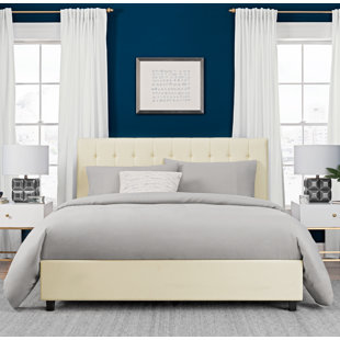 Go to store & view more images Littrell Upholstered Platform Bed by Wade Logan