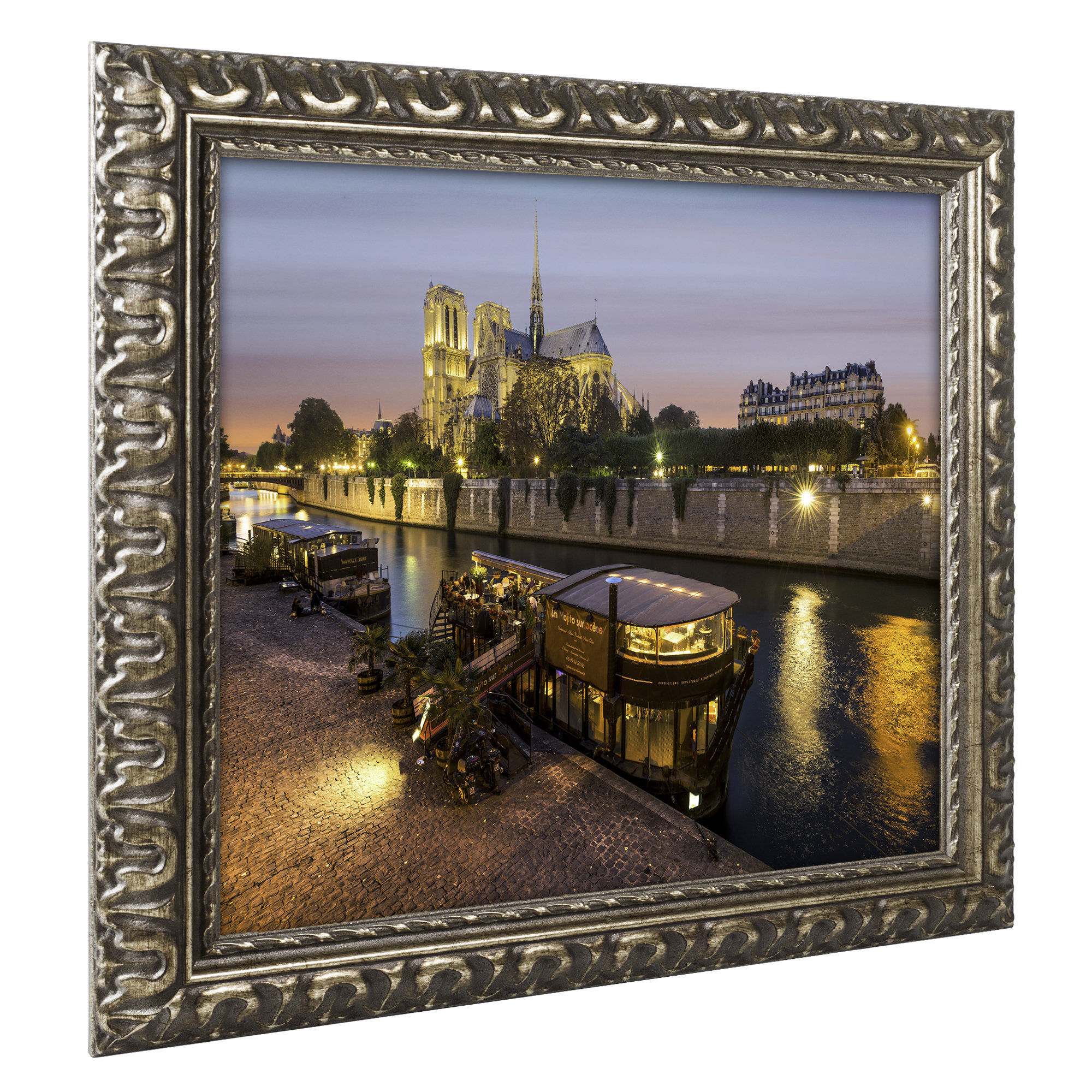 Latitude Run Notre Dame De Paris In Colors Framed Photographic Print Wayfair