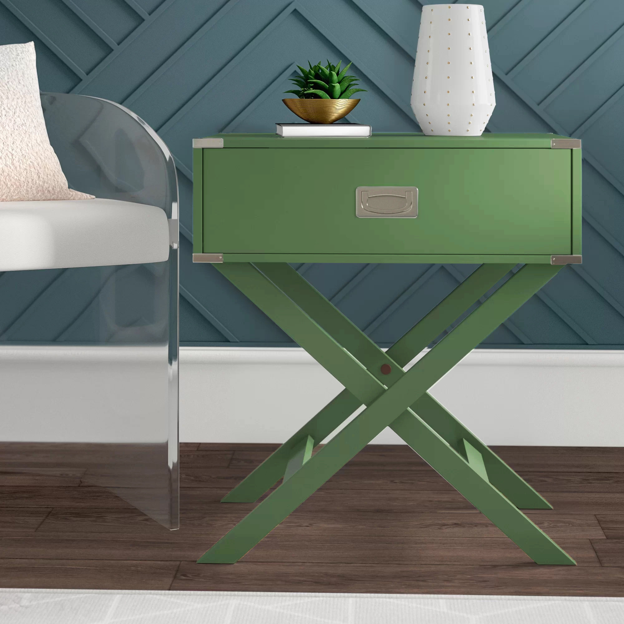 light green nightstand