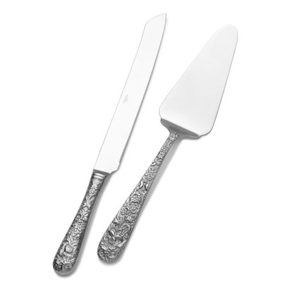Towle Silversmiths Contessina Stainless Steel 2 Piece Cake Server Set