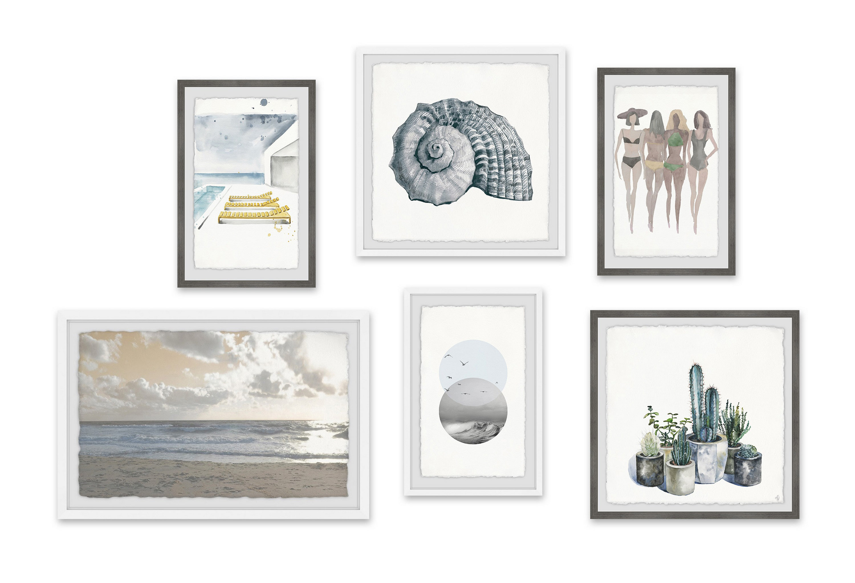 Dovecove Golden Angles Hexaptych Wayfair