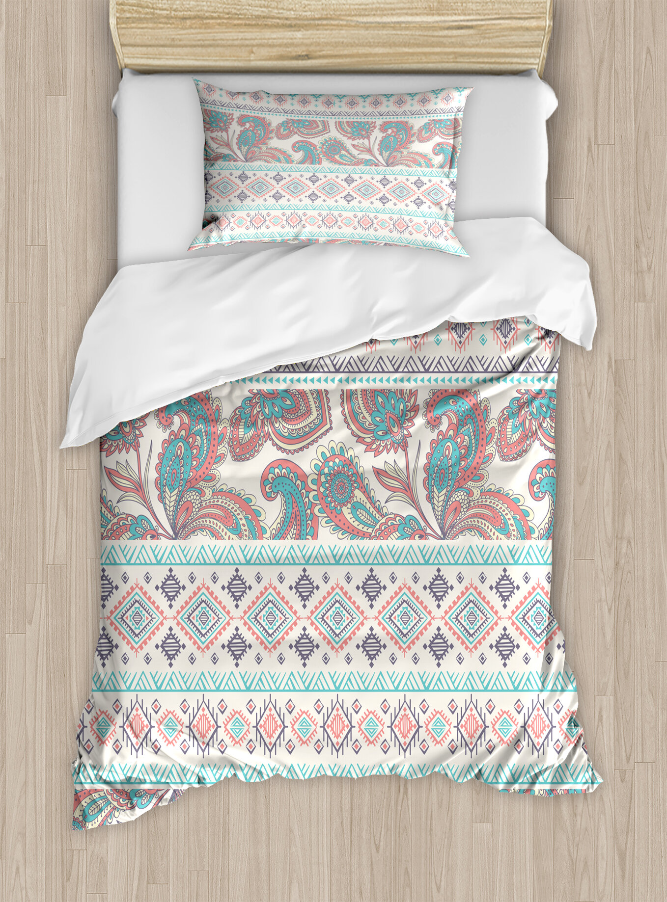 East Urban Home Tribal Paisley Patterns In Native Aztec Mixed