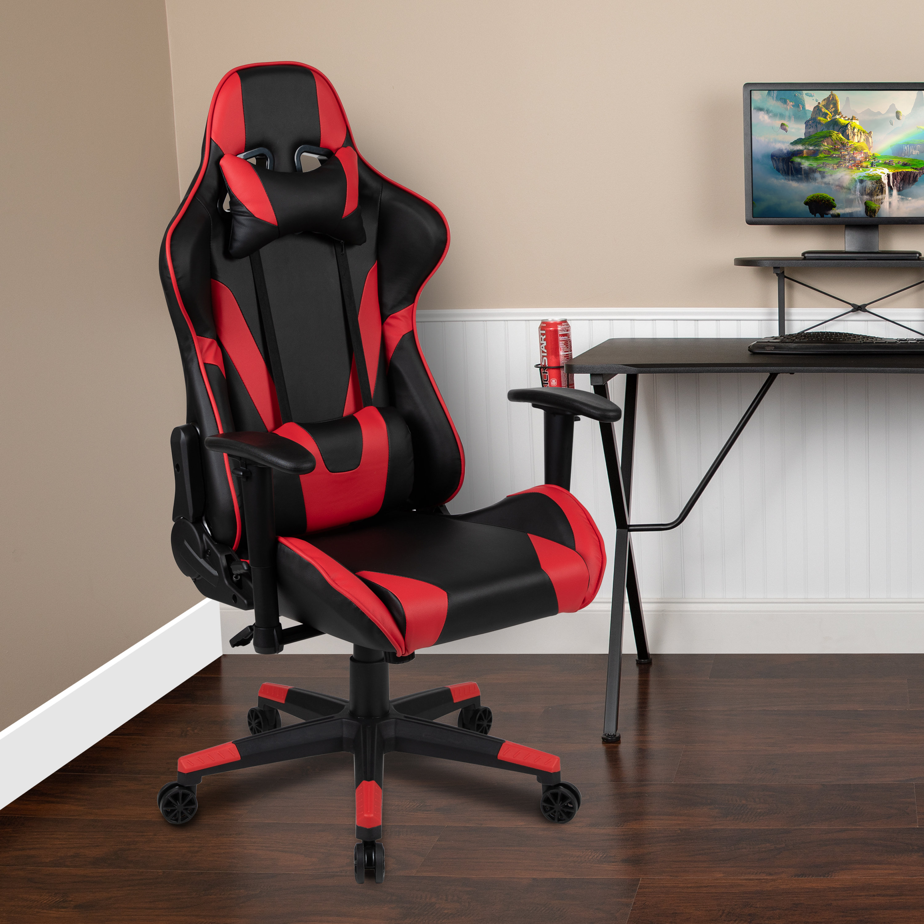 Inbox Zero X20 Gaming Chair Racing Office Ergonomic Computer Pc Adjustable Swivel Chair With Fully Reclining Back In Black Leathersoft Reviews Wayfair Ca