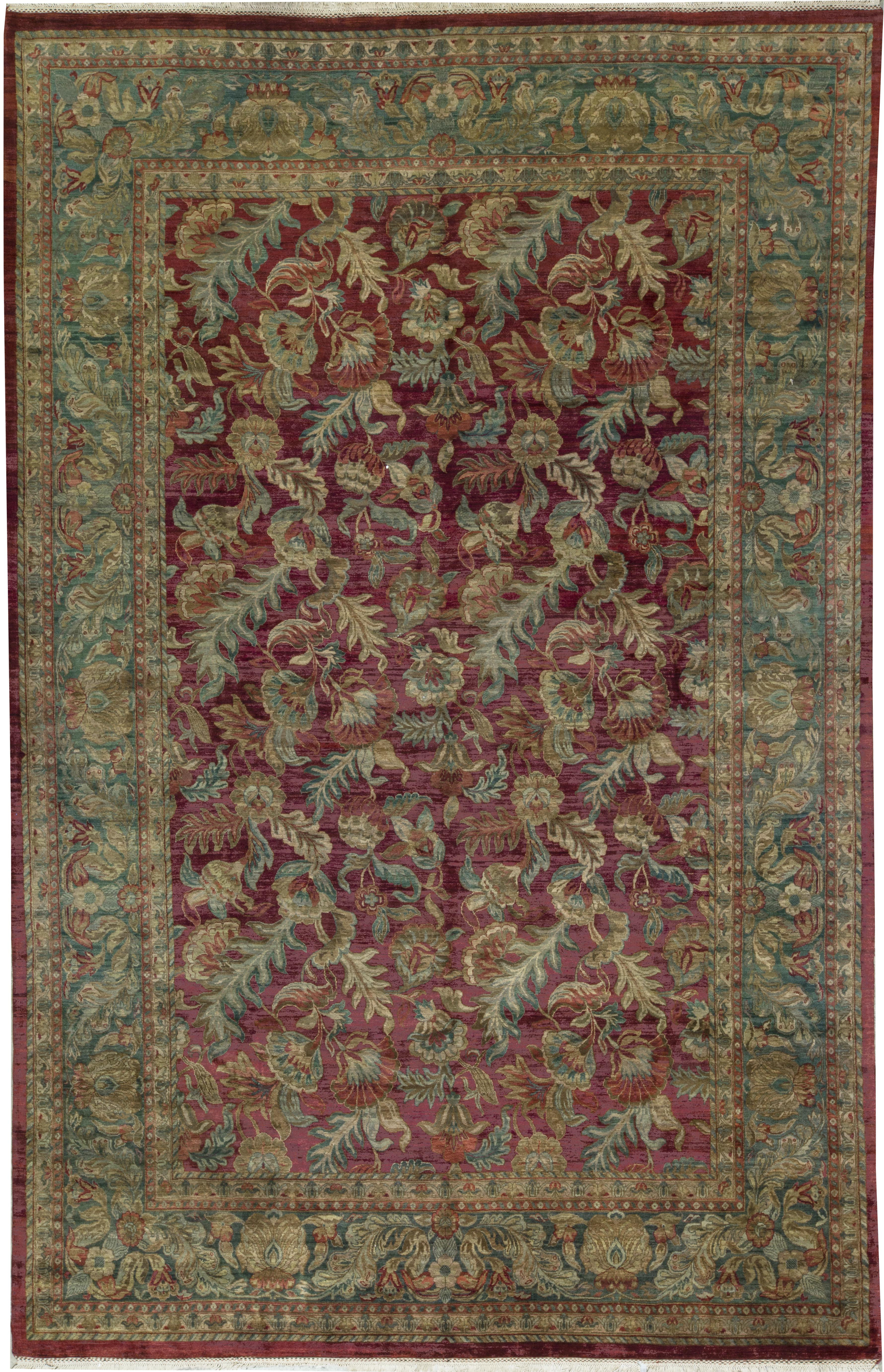 Bokara Rug Co Inc One Of A Kind Magnolia Handwoven 12 1 X 18 2 Wool Red Green Area Rug Wayfair
