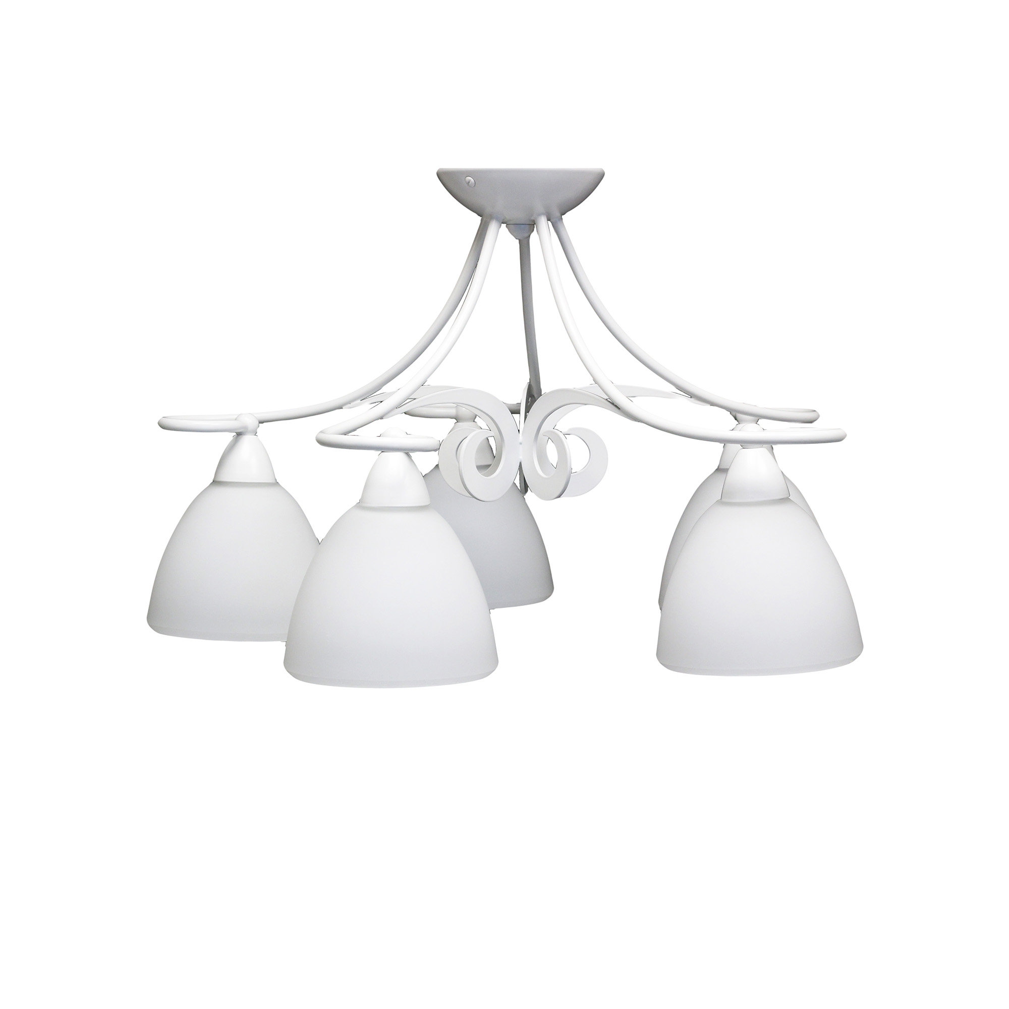 Brambly Cottage Alisia 5 Light Semi Flush Mount Wayfair Co Uk