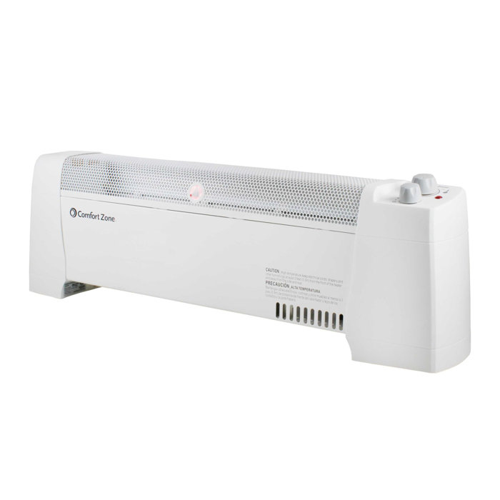 Comfort Zone 1500 Watt Electric Convection Baseboard Heater With