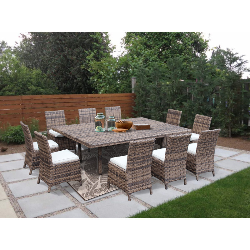 Brayden Studio Dutil 11 Piece Sunbrella Dining Set With Cushions Reviews Wayfair We also have our new firepit dining range, you can now enjoy your garden for the late hours of evening! dutil 11 piece sunbrella dining set with cushions