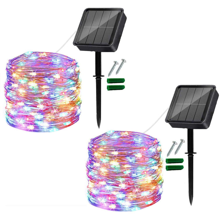 Outdoor Solar String Lights Waterproof 40FT 100 led Copper Wire Light star New 