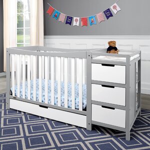 baby crib and dresser combo