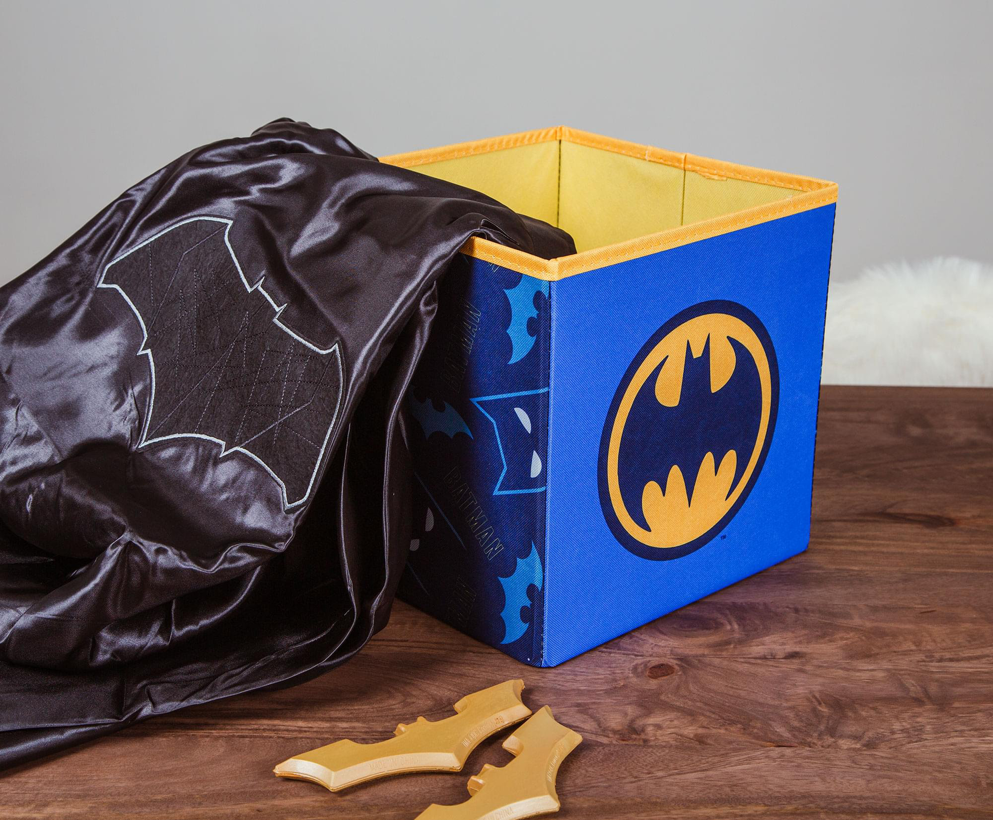 Ukonic Dc Comics Batman Logo Fabric Cube | Wayfair