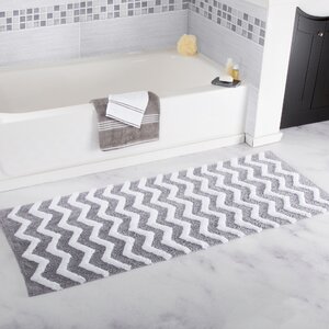 Doyle Chevron Cotton Bath Mat