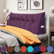 purple reading pillow