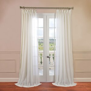 Cris Solid Sheer Single Curtain Panel