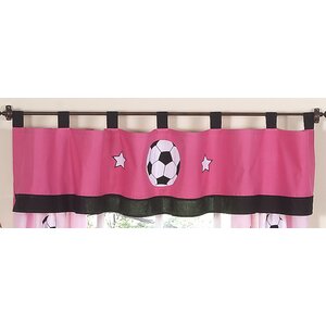 Soccer Pink 84 Window Valance