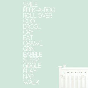 Baby Words Wall Decal