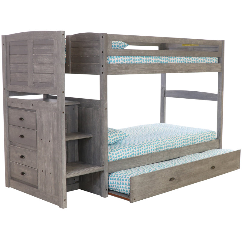 Birch Lane Heritage Goffredo Twin Over Twin Bunk Bed With Trundle