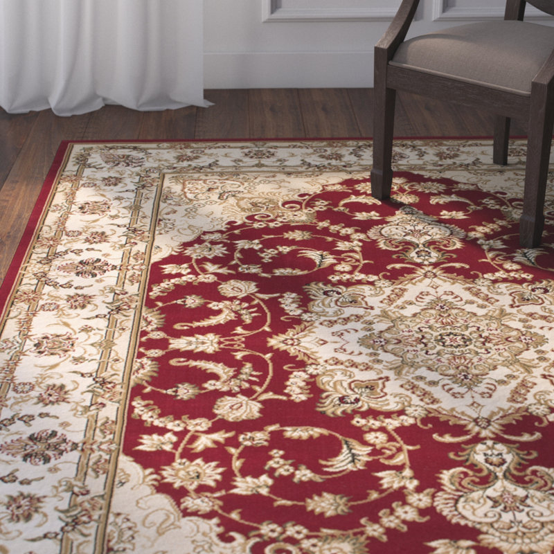 Astoria Grand Arison HighEnd UltraDense Woven Red Area Rug Wayfair