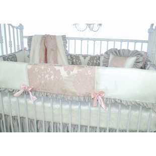 pink crib rail cover
