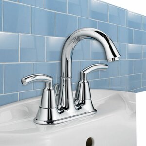Tropic Centerset Double Handle Bathroom Faucet with Drain Assembly