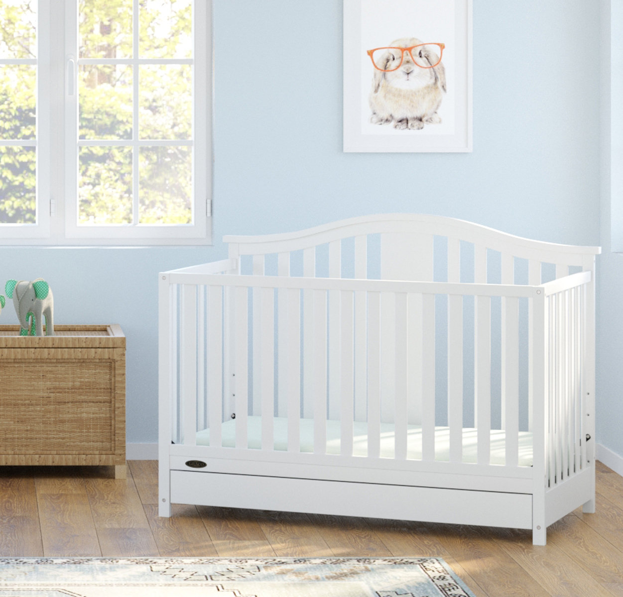 graco solano 4 in 1 convertible crib with drawer