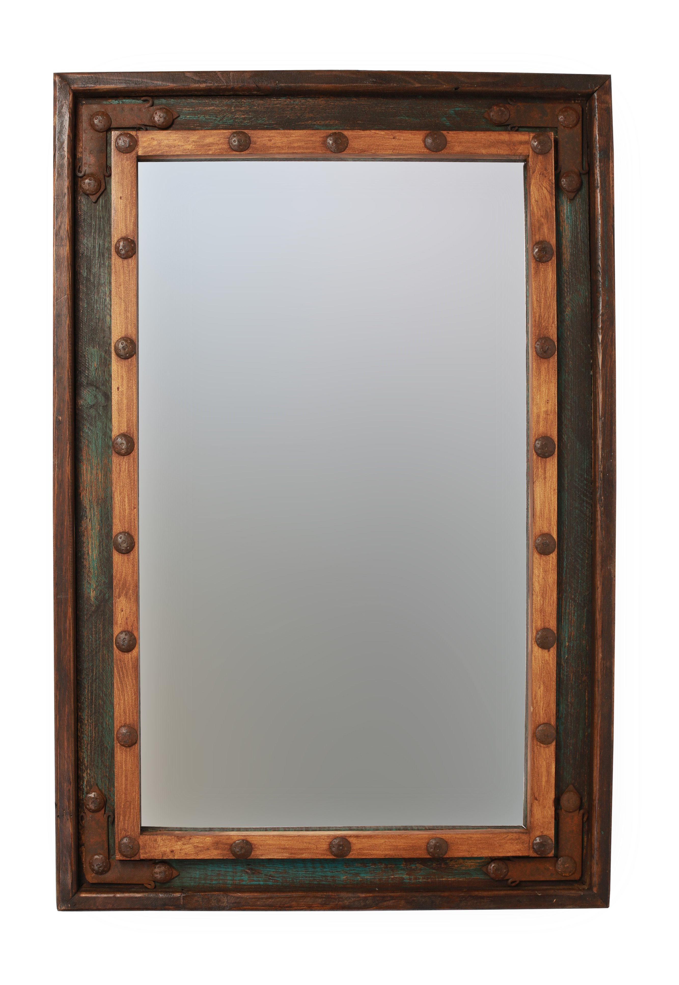 Loon Peak Rustic Distressed Bathroom Vanity Mirror Reviews Wayfair Loon Peak Rustic Distressed Bathroom