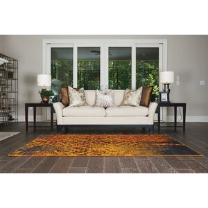 Yareli Orange/Burgundy Area Rug