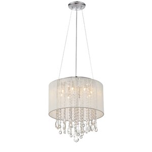 Chamberlin 8-Light Drum Chandelier