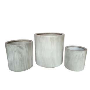 Ceramic Planters You Ll Love Wayfair Hilger Eclectic 3 Piece Ceramic Pot Planter Set