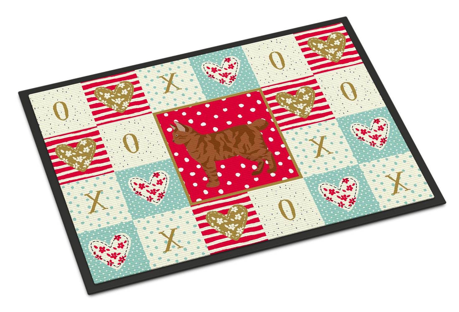 The Holiday Aisle Catlett American Bobtail 36 In X 24 In Non Slip Indoor Outdoor Door Mat Wayfair
